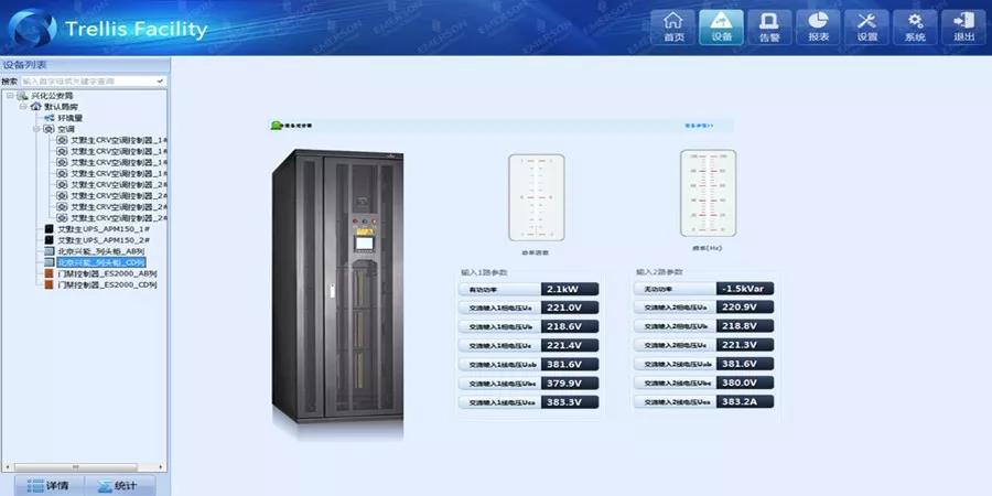  這是江蘇省興化市公安局數據中心監控管理的真實場景，而這一場景的實現，都得益于應用了河姆渡優質品牌供應商維諦技術(Vertiv)采用前沿技術打造的Trellis-Facility數據中心綜合管理系統。 先來欣賞一下近乎完美的施工工藝 設備安裝 溫濕度傳感器設備。安裝在冷通道內側，位置方正，其下面已經貼上命名的標簽，與動環監控系統一致，便于巡檢和使用，溫濕度示數顯示清晰。 煙感設備。安裝在冷通道頂部，經過了嚴格測試，可及時感應煙霧并報警，也同樣貼上了標簽，與動環監控系統一致，便于巡檢和使用。 門禁設備。安裝在冷通道門禁右側居中，外觀簡潔，功能齊全。 報警箱設備。聲光報警器可安裝在機房門口，位置可根據用戶要求調節，能夠實現動環監控系統各個等級的實時聲光告警，即使不用進入機房，運維人員也能察覺是否有告警。 采集器設備。安裝于機柜內部，將煙感、溫濕度等監控設備的信號采集后傳輸到動環監控系統，從圖中可以看出該設備安裝整齊，由螺絲緊緊固定于機柜中，可根據用戶需要上下調節，正面貼有該設備的IP，便于巡檢和使用。 線纜鋪設 整個監控系統的線纜鋪設是不是非常規范？進出口線纜自然彎曲，絲毫不受力，順勢而下，自然彎曲到采集器，走線美觀，清晰分明，更方便檢查。 標簽粘貼 維諦技術(Vertiv)的施工工藝照顧到了各種細節，連小小的標簽都粘貼的這么細致。各個標簽設計精美、整齊，標簽名稱一致、通俗易懂。 欣賞完了細節，再讓我們領略一下整體工程交付后的場景。 這是冷通道，是不是視覺效果和美觀度都是極好的! 這是機柜外部整體效果，是不是整齊劃一，感覺像是一件藝術品! 實踐中的完美表現，能讓你深刻感知Trellis-Facility系統的強大功能 作為一款創新產品，Trellis-Facility系統將動力設備、空調、機房圖像、門禁完美地融合為一套平臺，具有更高的可用性。系統在具備必要的基礎性能的同時，又融合了一系列實用性功能模塊，具備豐富的功能設計，可以幫助客戶更好地管理數據中心。 現在就讓我們來好好了解一下這款產品的主要功能和特點。 首頁及3D組態功能 首頁主要包括兩部分，一是左側邊欄依次顯示系統安全運行時間、數據中心簡介、環境告警提示、空調狀態提示和所有實時告警數量提示。 二是右側的數據中心3D組態顯示功能，根據現場CAD圖紙繪制，機柜、監控系統的位置與現場位置完全吻合，可以實時顯示所監控系統的工作狀態。 比如，如果現場門禁被打開，就會將相應的門顯示為開，告警分為紅、橙、黃、藍四個等級，便于客戶精確定位告警位置。還可以直接點擊煙感、溫濕度、空調、列頭柜等各個設備，查看設備的實時數據。 設備2D組態功能 設備2D組態中會將一些設備的重要數據，以2D組態的形式顯示出來，其它的數據客戶可以通過點擊“詳情”查看，會顯示所有設備的所有監控信號的實時值。 列頭柜2D組態圖 環境量2D組態圖 告警功能 告警功能模塊會實時顯示所有告警設備的詳細告警信息，客戶可據此結合3D組態精確定位告警設備位置，同時聲光報警器也會進行報警，多種告警方式共同幫助客戶對數據中心進行監控。 告警功能 報表功能 報表功能可以為客戶呈現一個月以來的歷史告警信息，以及各個設備信號值的歷史信息，同時這些數據都可以導出，客戶根據這些數據對設備進行巡檢。 報表功能 短信通知功能 短信通知功能可以將告警信息以短信方式發到客戶預先指定的手機上，實現遠程監控現場設備實時運行和告警情況。 監控室交付，運維人員就是坐在這里，輕松實現對數據中心的高效管理。 憑借豐富實用的功能設計，以及出色的性能表現， Trellis-Facility系統充分滿足了興化市公安局數據中心的管理需求，其實際效果完全超出了客戶預期設想。